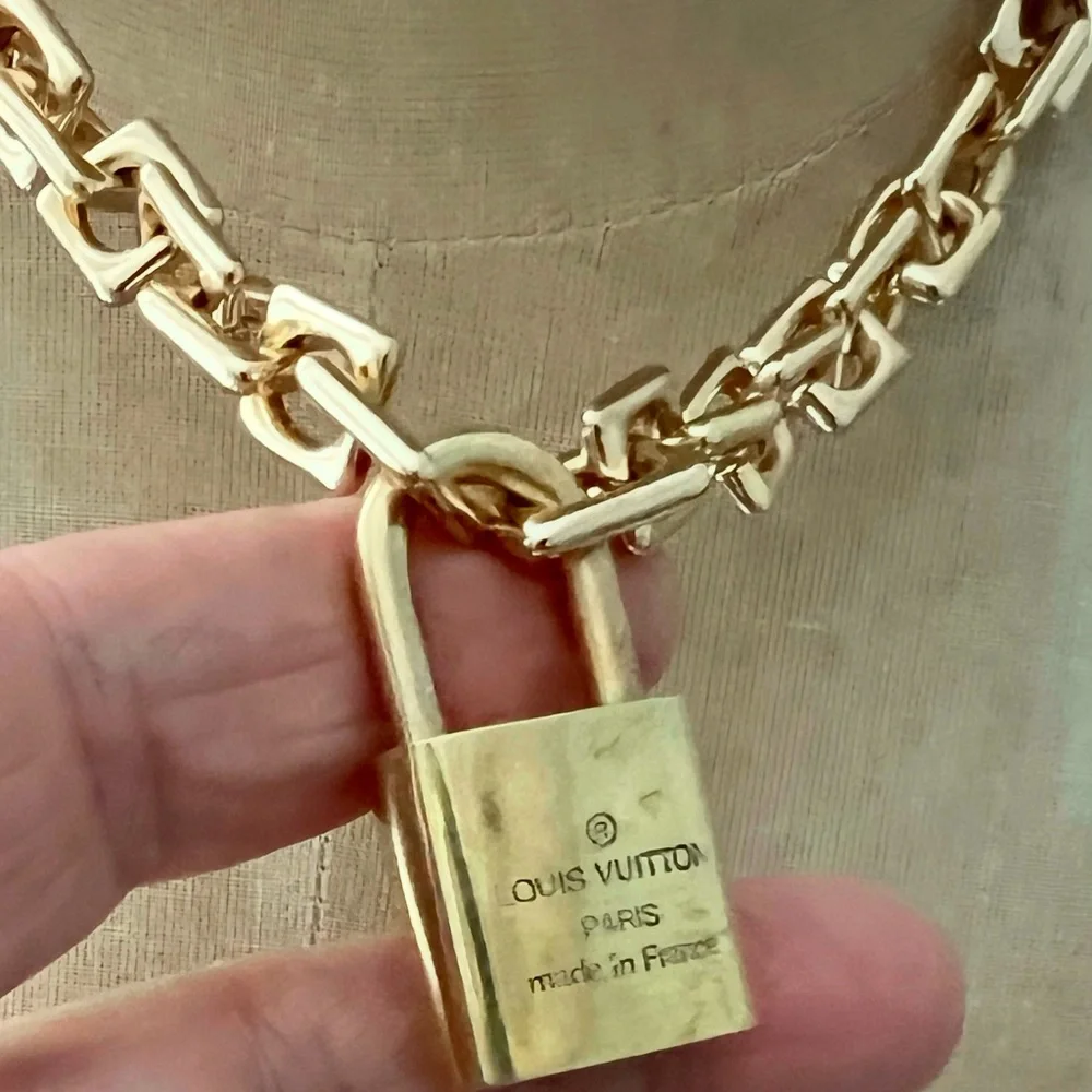 Authentic Louis Vuitton Lock With Necklace - Picture 4 of 5